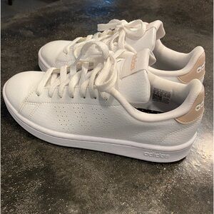 Adidas advantage white putty khaki 6.5